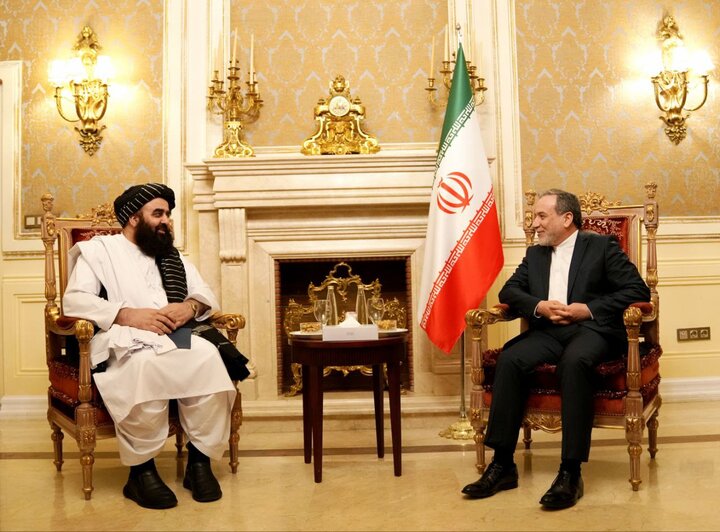 دیدار وزیر خارجه حکومت سرپرست افغانستان با عراقچی