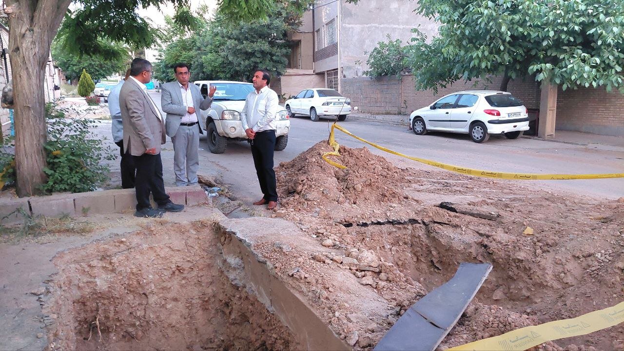 آب،شهرداري،فاضلاب،رفع،خيابان،شركت،ياسوج،شكستگي،بويراحمد،اقدا ...