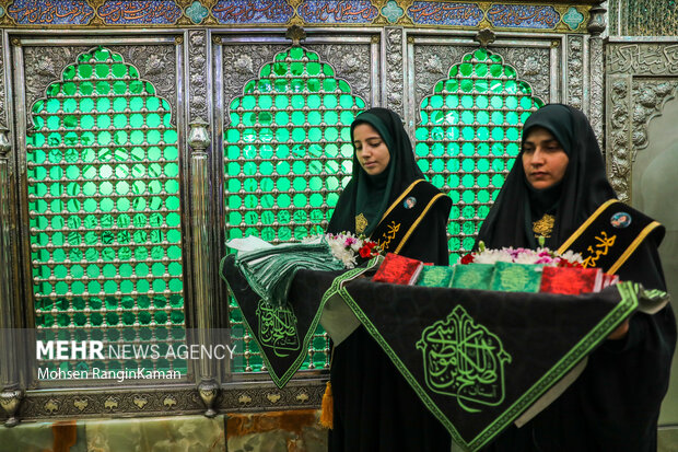 آیین غبارروبی ضریح مطهر آستان مقدس امامزاده صالح (ع)
