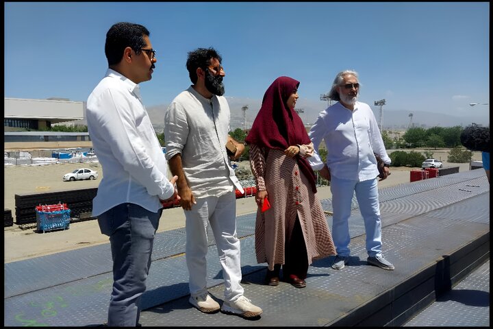 معاون امور هنری به ورزشگاه آزادی رفت؛ آمادگی برای برگزاری یک کنسرت مهم