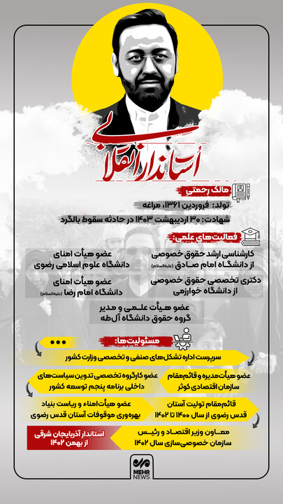 برشی از زندگی استاندار انقلابی آذربایجان شرقی؛ شهید مالک رحمتی