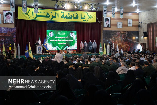 آئین تکریم و معارفه فرمانده سپاه امام صادق (ع) استان بوشهر
