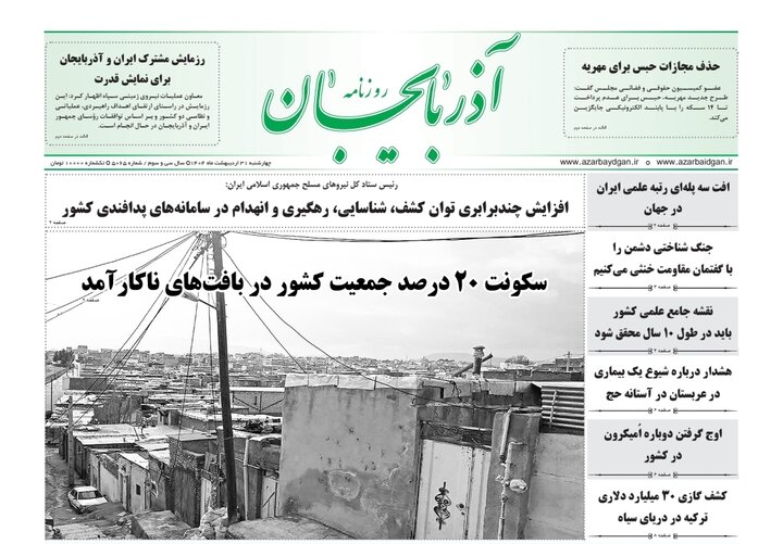 روزنامه های آذربایجان‌شرقی