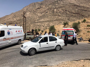 ۹ مصدوم در حادثه واژگونی خودرو در محور شهرستان داراب