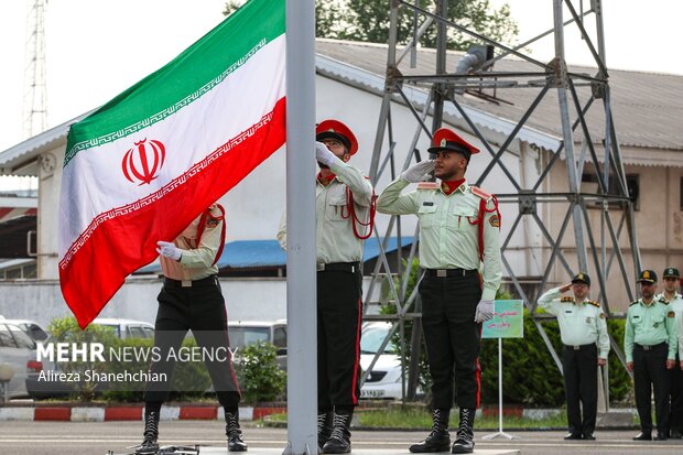 صبحگاه مشترک نیروهای مسلح گیلان