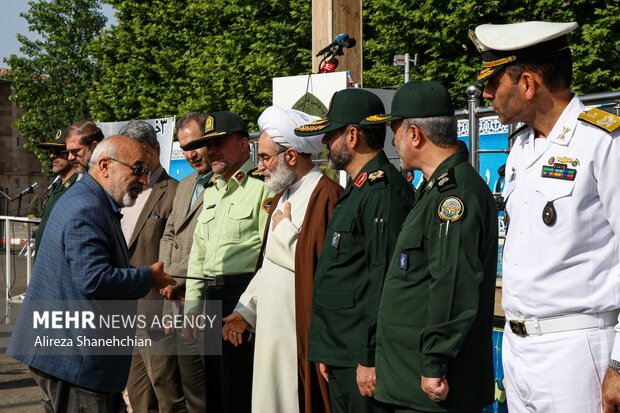 صبحگاه مشترک نیروهای مسلح گیلان