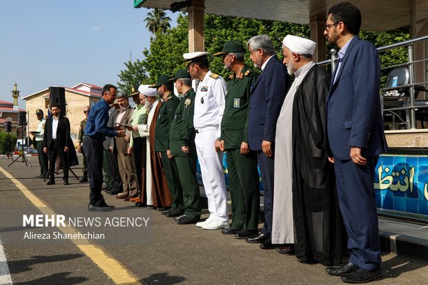 صبحگاه مشترک نیروهای مسلح گیلان