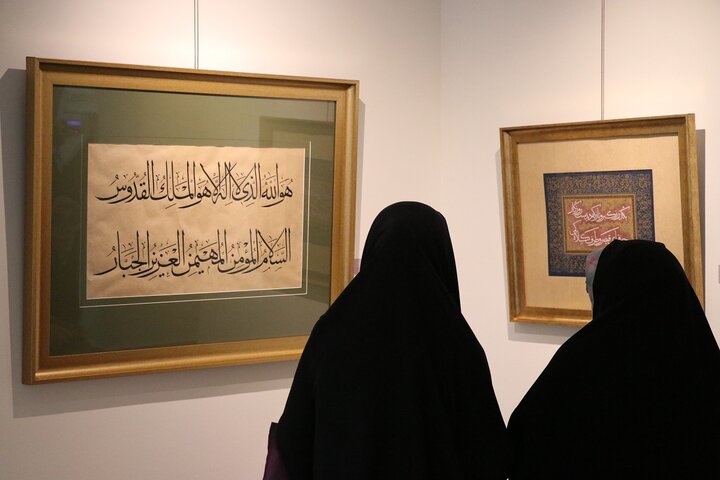 برگزاری کارگاه خوشنویسی آیات جهاد در قاب محقق و ریحان