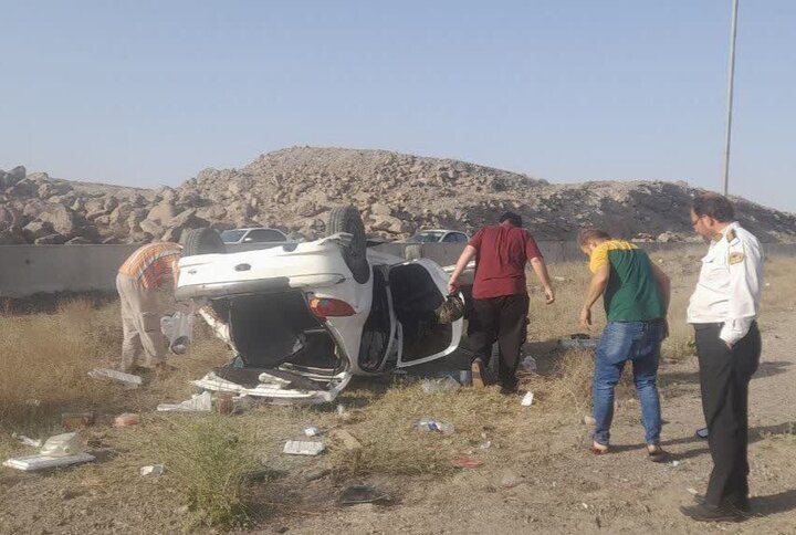 سانحه ترافیکی در جاده قم به اراک ۳ مصدوم بر جای گذاشت