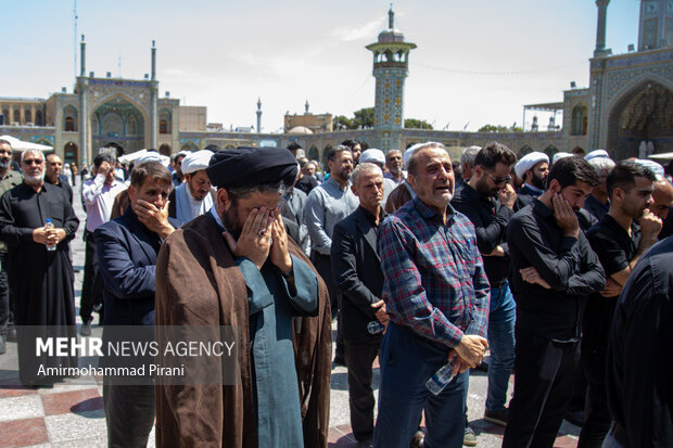 مراسم تشییع آیت الله یوسف پور در قم