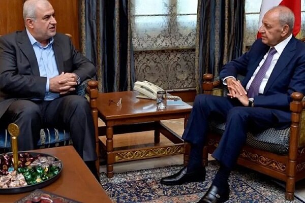 دیدار نبیه بری با رئیس فراکسیون وفاداری به مقاومت در پارلمان لبنان