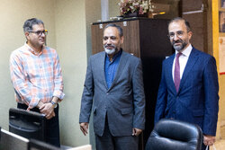 Russian embassy staff visit Mehr News Agency