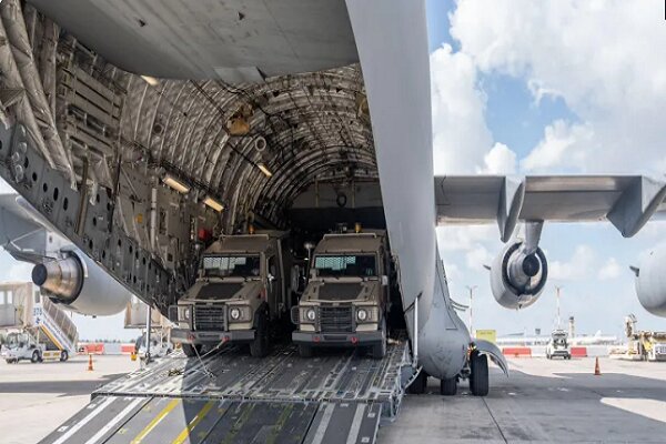 ارسال ۹۰ هزار تُن تجهیزات نظامی برای رژیم صهیونیستی از ۷ اکتبر ۲۰۲۳