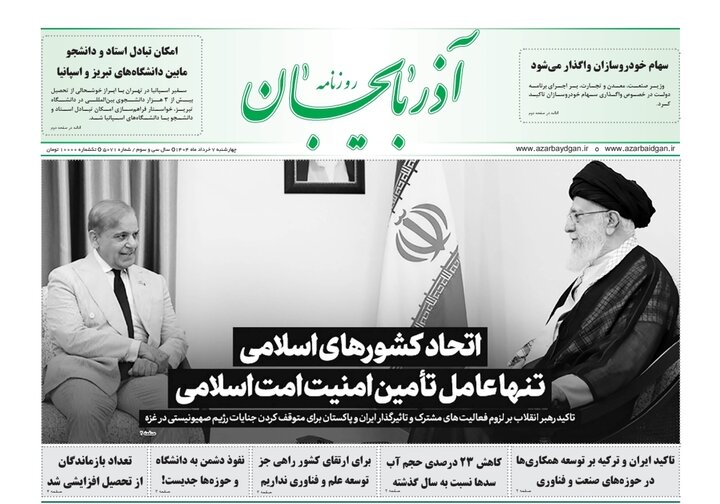 روزنامه های آذربایجان‌شرقی