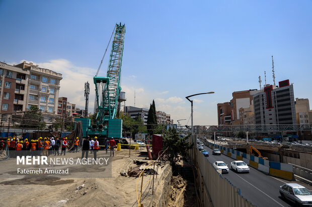 بازدید از روند اجرایی احداث خط ۱۰ مترو