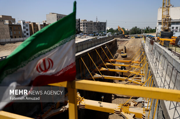 بازدید از روند اجرایی احداث خط ۱۰ مترو