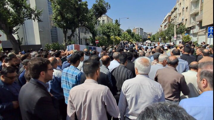 تشییع قاضی شهید احسان باقری در شیراز