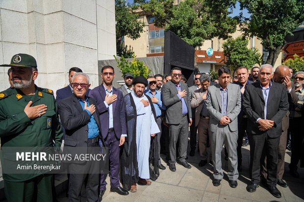 تشییع پیکر «قاضی شهید احسان باقری» در شیراز