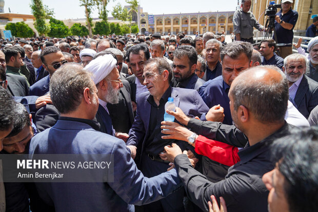 تشییع پیکر «قاضی شهید احسان باقری» در شیراز