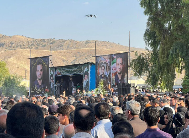برگزاری مراسم تشییع و تدفین «قاضی شهید احسان باقری» در ممسنی فارس