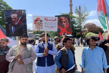 افغانستان کے کئی شہروں میں غزہ کی حمایت میں مظاہرے+ تصاویر
