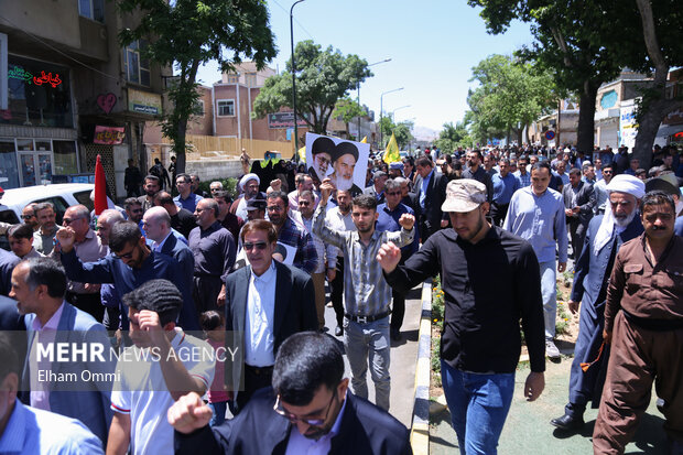 راهپیمایی ضدصهیونیستی «جمعه خشم» در سنندج