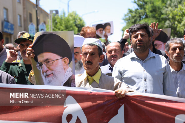 راهپیمایی ضدصهیونیستی «جمعه خشم» در سنندج