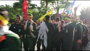 ورود کاروان عاشقان حسینی، زائران خمینی، به گلپایگان