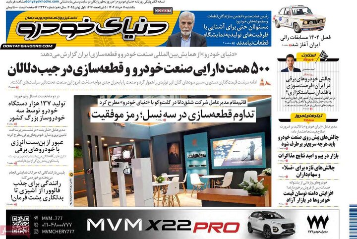روزنامه‌های اقتصادی یکشنبه ۱۱  خرداد ۱۴۰۴