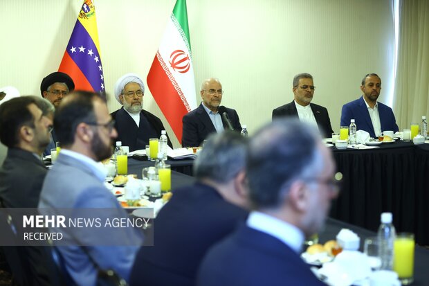 نشست رئیس مجلس شورای اسلامی با نمایندگان ادیان توحیدی