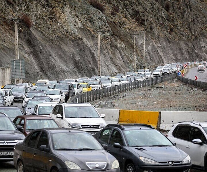 ترافیک در آزادراه تهران_کرج سنگین است