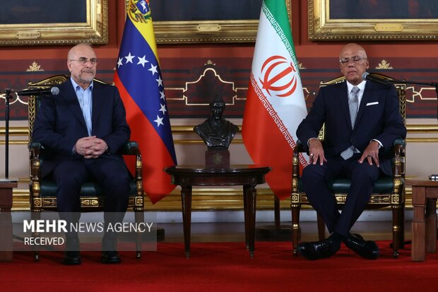 Iran’s Parl. Speaker Ghalibaf's meeting in Venezuela
