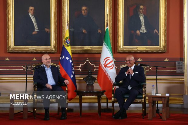 Iran’s Parl. Speaker Ghalibaf's meeting in Venezuela
