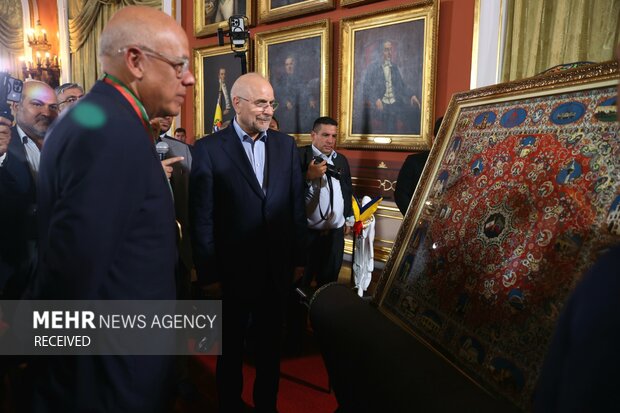 Iran’s Parl. Speaker Ghalibaf's meeting in Venezuela

