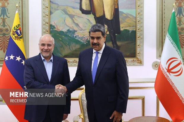 Iran’s Parl. Speaker Ghalibaf's meeting in Venezuela
