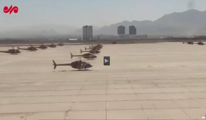 VIDEO: 10 refurbished helicopters joins Iran Army VIDEO: 10 refurbished helicopters joins Iran Army