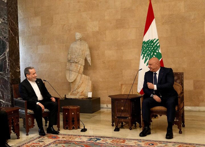 «عراقچی» با رئیس جمهور لبنان دیدار کرد