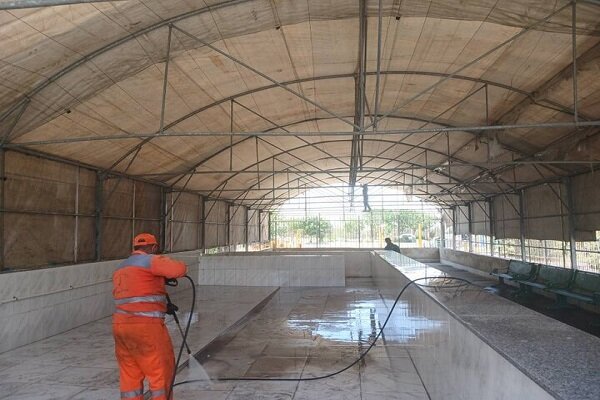 برپایی جایگاه عرضه دام بهداشتی در منطقه ۲۱ تهران