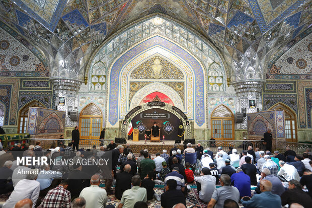 حال و هوای حرم مطهر رضوی در روز شهادت امام محمد باقر (س)
