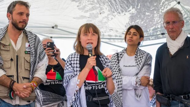Madeleine becomes the voice of Gaza in the silence of the western part