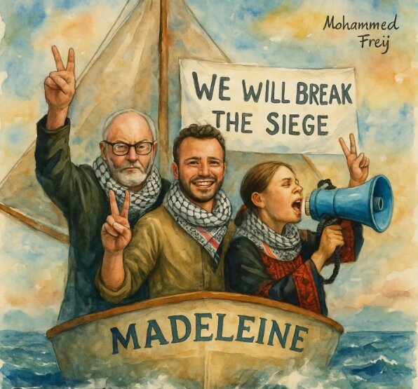 Madeleine becomes the voice of Gaza in the silence of the western part