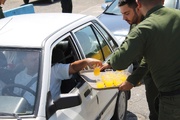 برپایی ایستگاه صلواتی در ایست و بازرسی آستارا