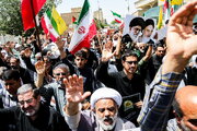 قم، شہریوں کا صیہونی جارحیت کے خلاف احتجاجی مارچ، فضا مرگ بر اسرائیل سے گونج اٹھی+ویڈیو