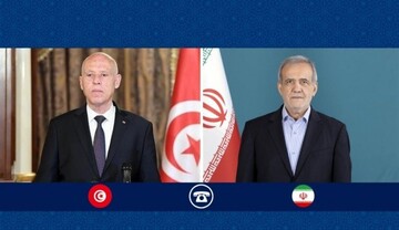 بزشكيان وقيس سعيّد يؤكدان على دعم القضية الفلسطينية