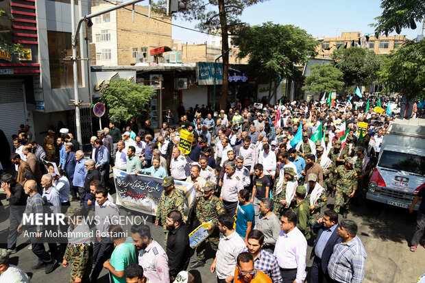 راهپیمایی بزرگداشت سالروز قیام تاریخی ۱۵ خرداد در ورامین