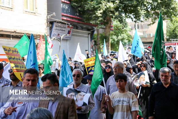 راهپیمایی بزرگداشت سالروز قیام تاریخی ۱۵ خرداد در ورامین