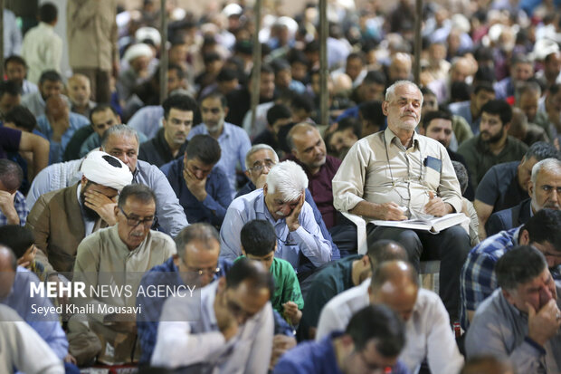 محفل معنوی دعای عرفه در اهواز