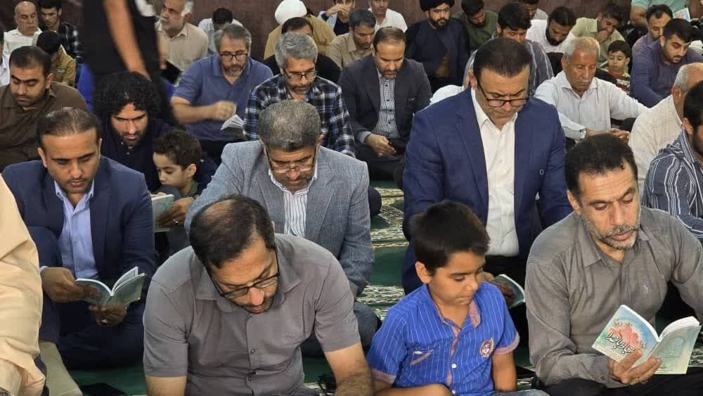 آئین پرفیض دعای عرفه در گناوه برگزار شد