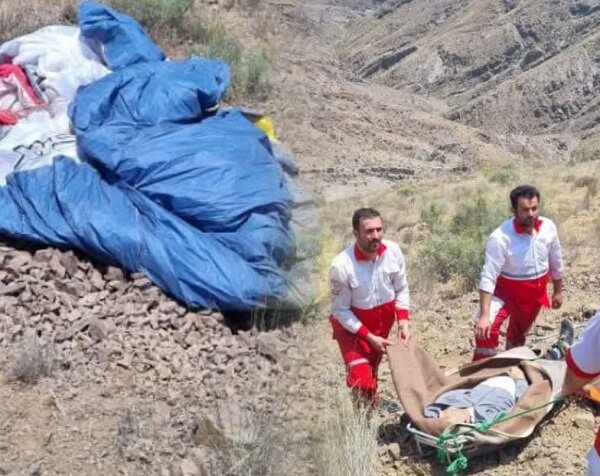سقوط مرگبار پاراگلایدر در منطقه الموت غربی