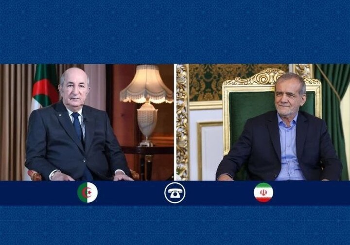 Iran, Algeria presidents stress expanding bilateral ties